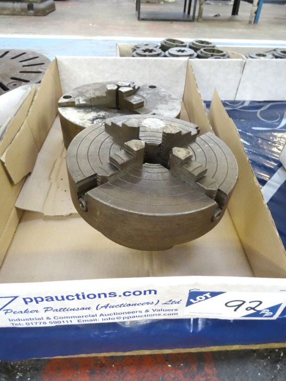 Burnerd 37D4 4 jaw chuck, 200mm diameter & similar...