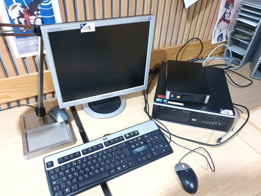 HP Compaq 8100 Intel Vpro desktop PC with monitor,...