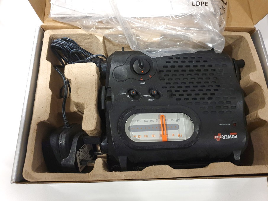Power Plus Rhino Dynamo AM / FM radio (boxed)