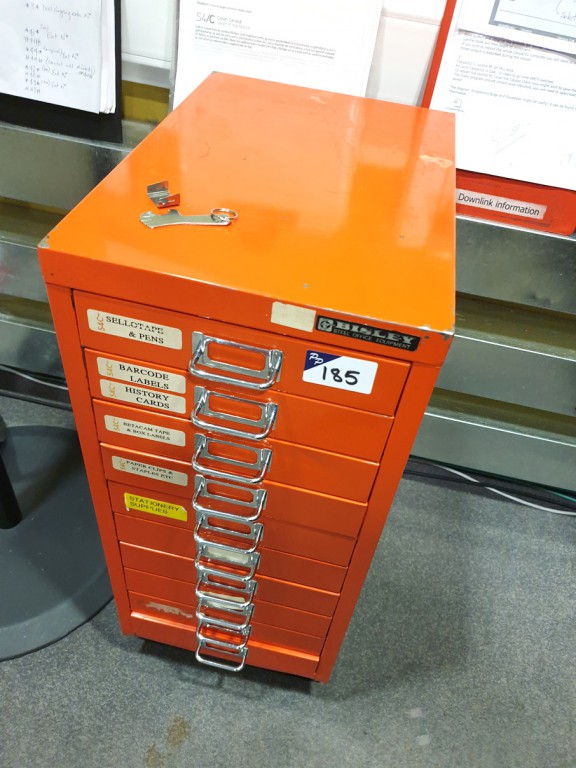 Bisley 10 drawer storage cabinet