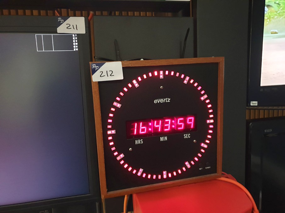 Evertz digital studio clock