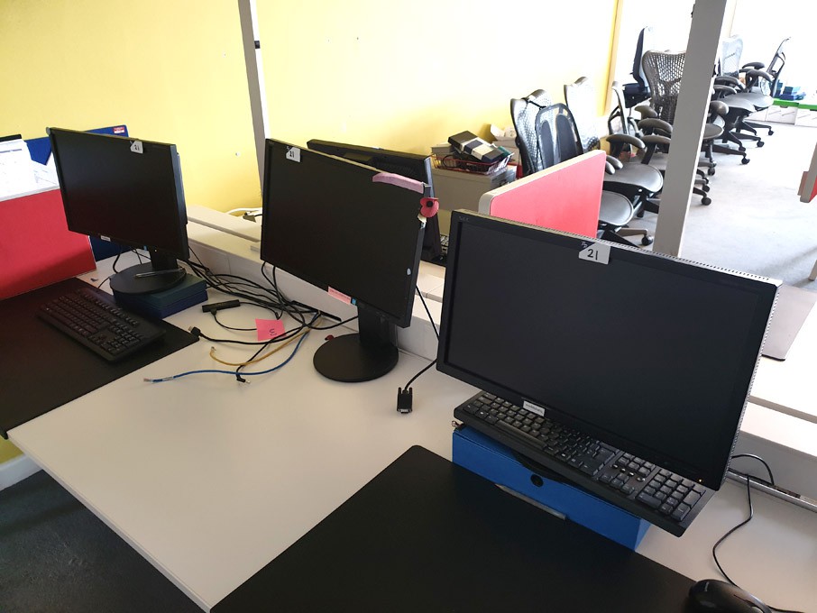 4x various NEC LCD colour monitors, keyboards