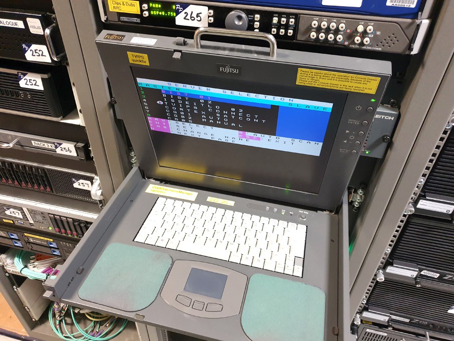 Fujitsu rack type keyboard / monitor
