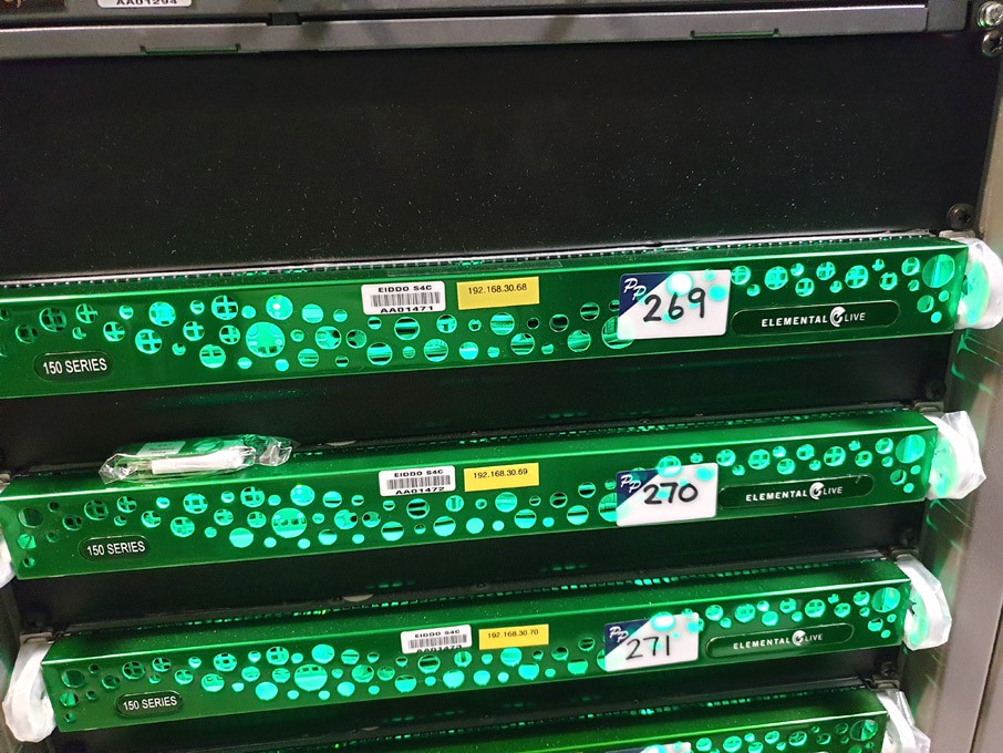 Elemental Live 150 Series rack type media encoder