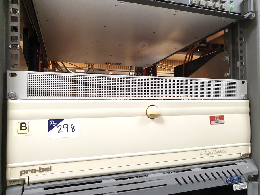 2x Pro-Bel 6063 signal distribution chassis with p...