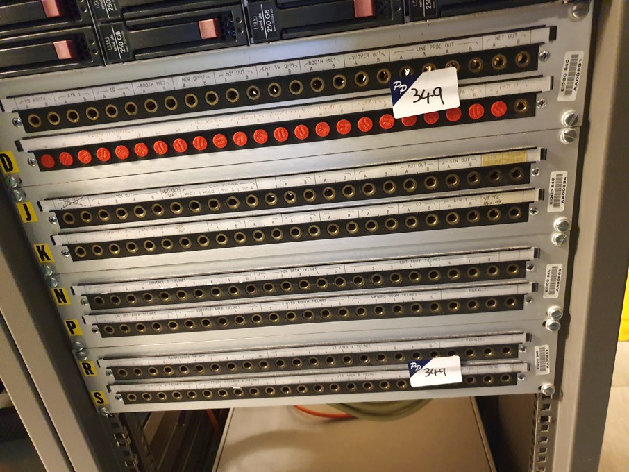 4x Twin 24 way audio patch panels