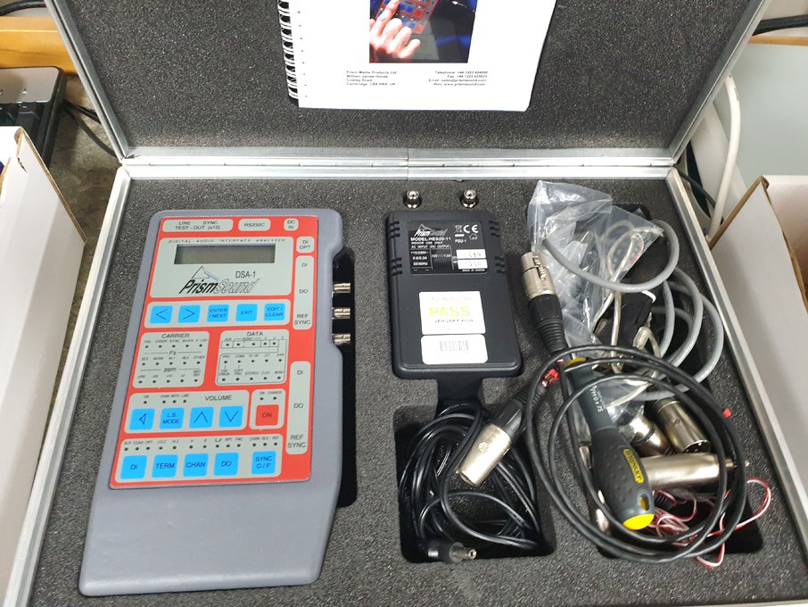 Prism Sound DSA-1 digital audio interface analyser...