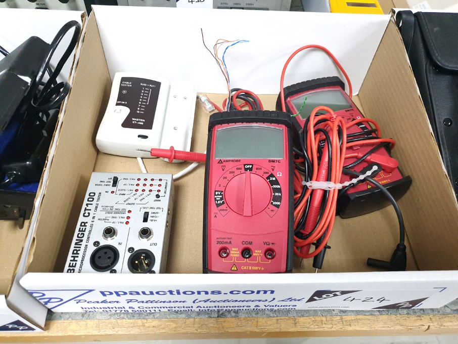 2x Amprobe DM7C digital volt meters, Computer Mast...