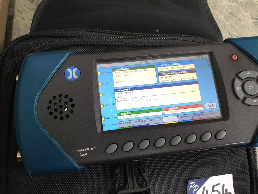 Phabrix SX portable 3G/HD/SD generation, analysis...