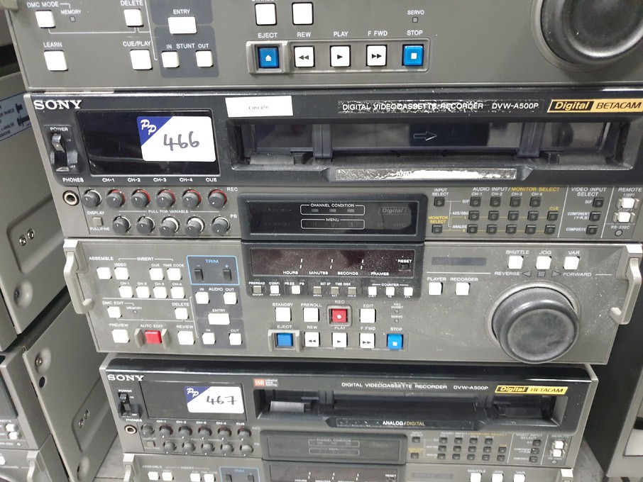 Sony DVW-A500P digital video cassette recorder
