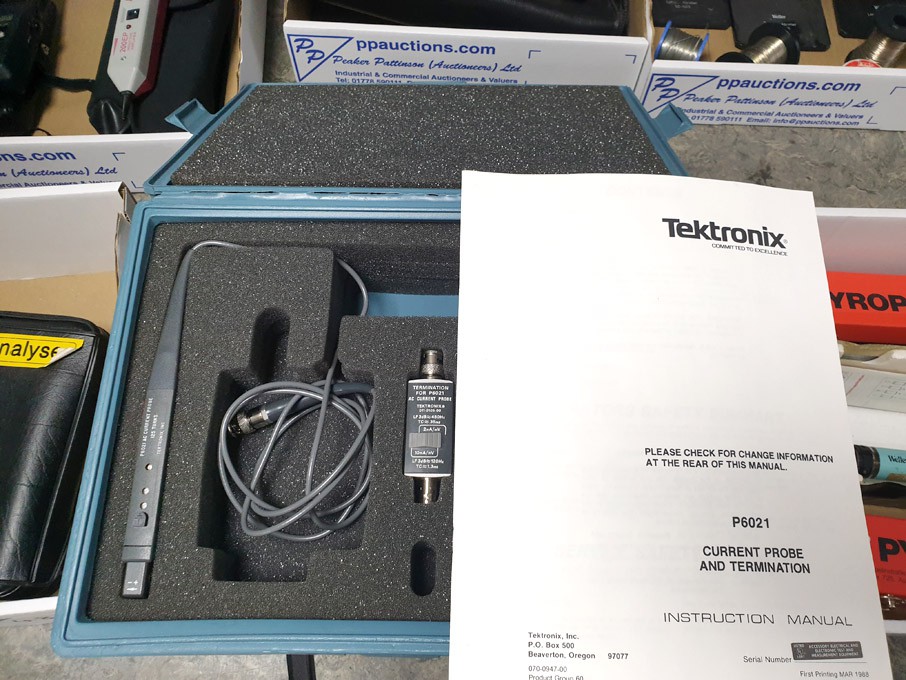 Tektronix P6021 current probe & Termination AC Cur...