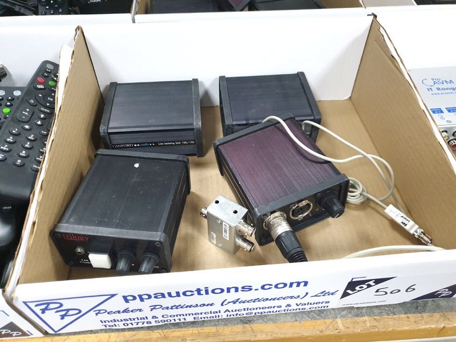 2x Canford line isolating unit 10k/10k & 2x simila...