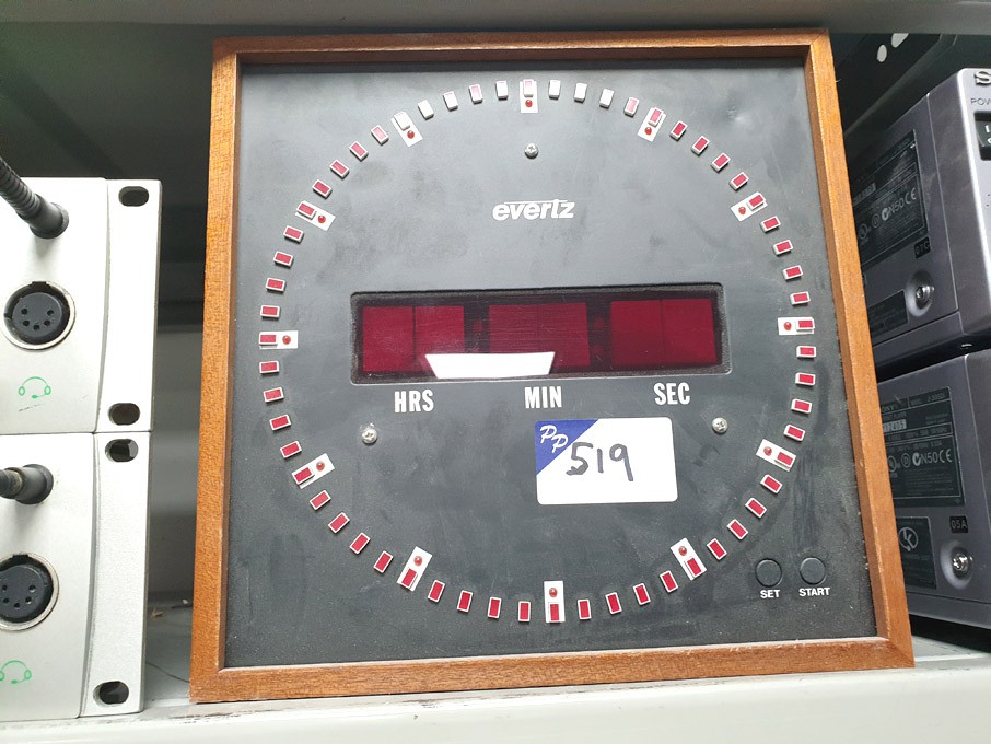 Evertz digital studio clock