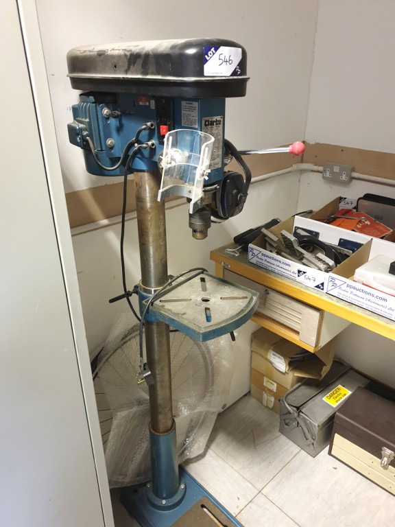 Clarke CDP 12FB single spindle pillar drill, RF ta...
