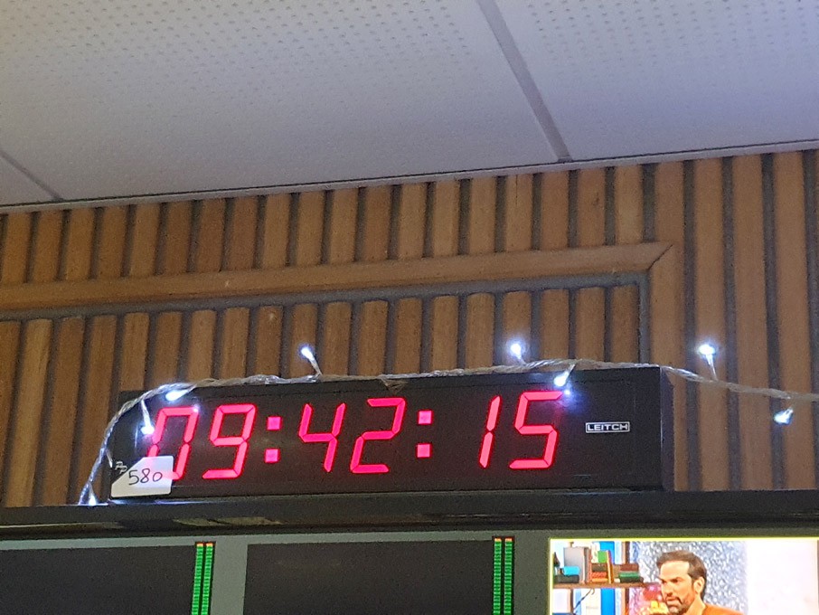 Leitch digital studio clock