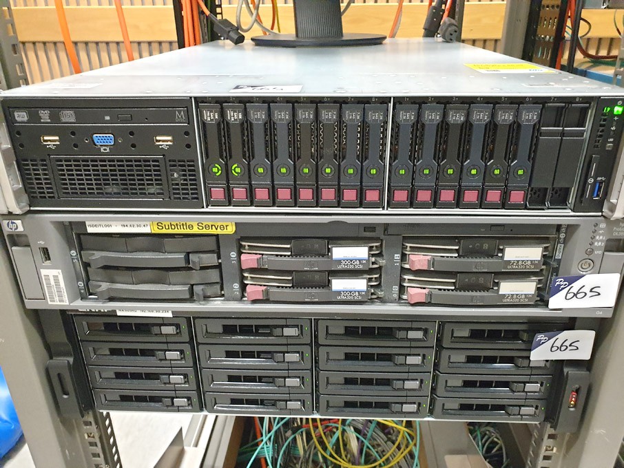 HP Proliant DL380 Gen9 & HP Proliant DL380 G4 rack...