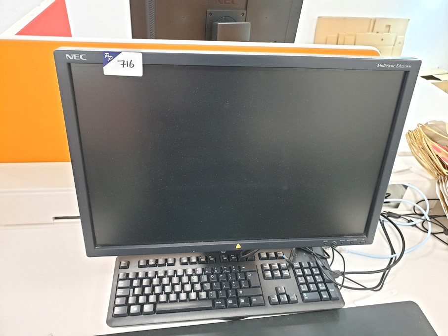 3x various NEC Monitors with keyboards