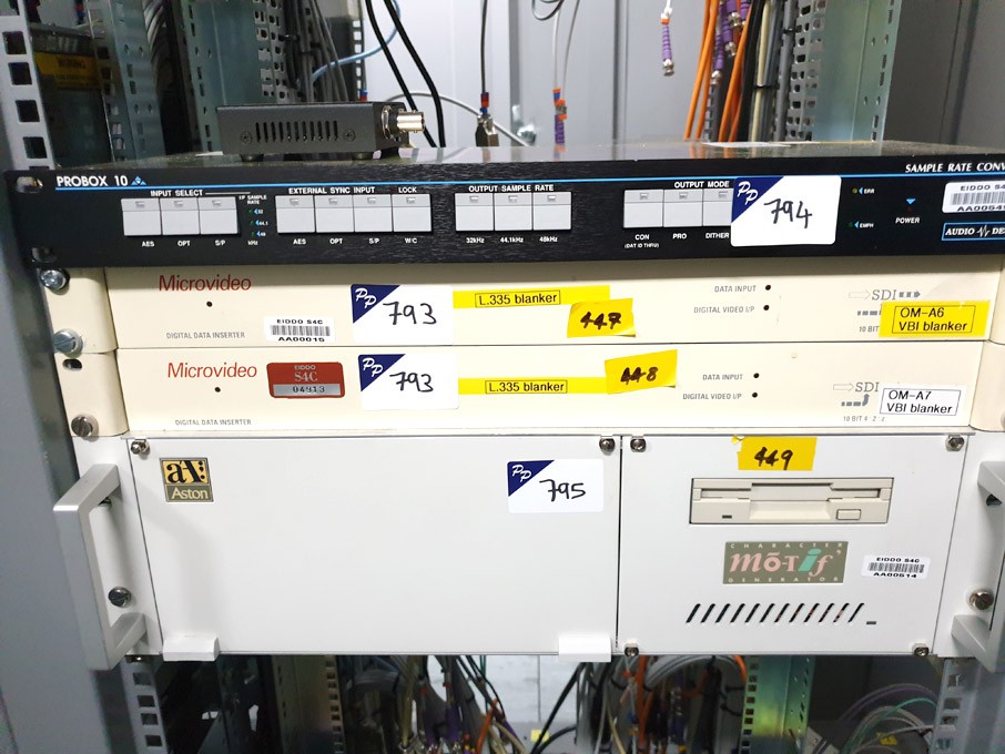 3x Microvideo rack type digital data inserter