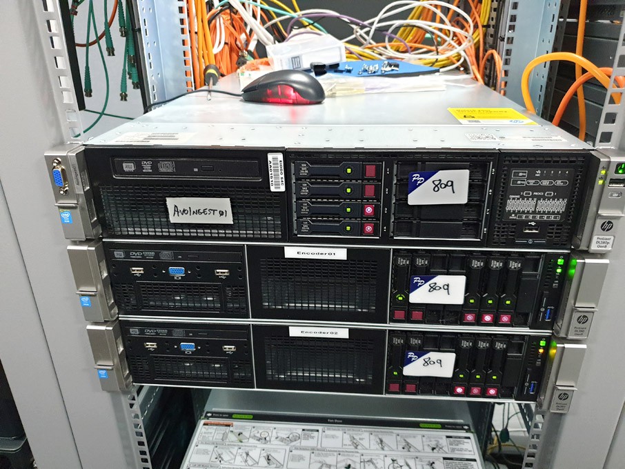 2x HP Proliant DL380 Gen 9 rack type servers &...