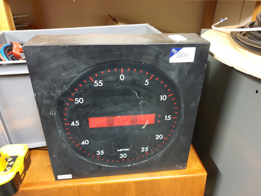Evertz UDC 5212 RB digital studio clock