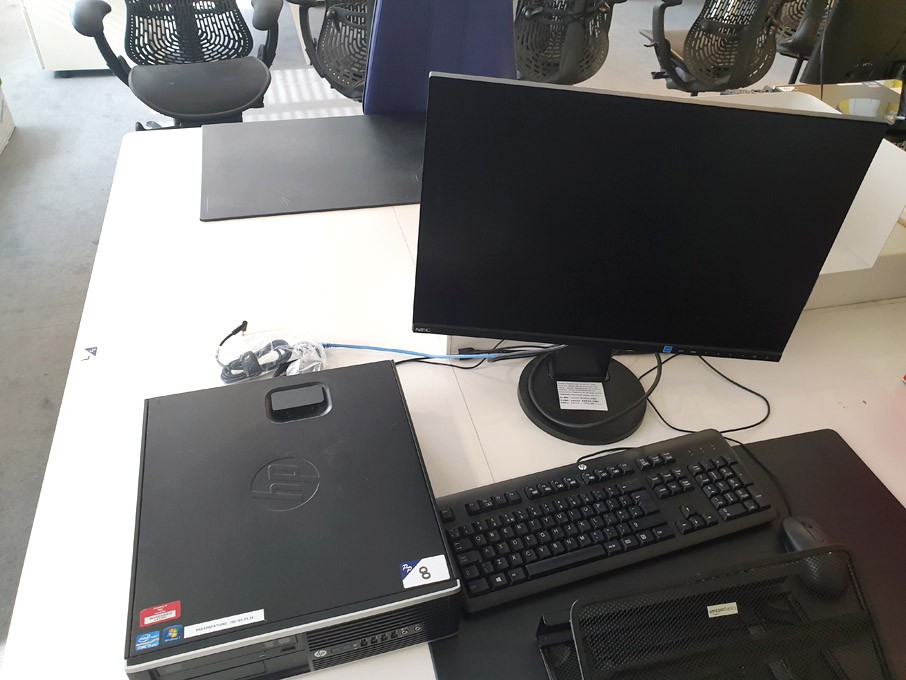 HP Compaq Elite 8300 Intel i5 desktop PC with moni...