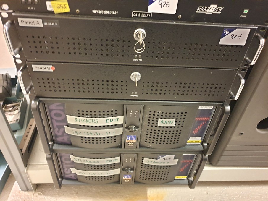 Qty various rack type PC's, servers etc