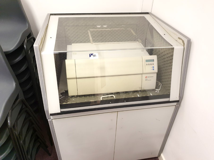 Tally Genicom 2280 & serial printer in enclosed ca...