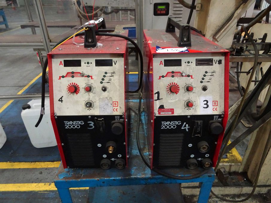 2x TPS Fronius Transtig 2000 tig welders, 4.8kva (...