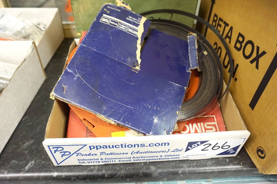 Qty various bandsaw blades inc: Eclipse, Sandvik,...