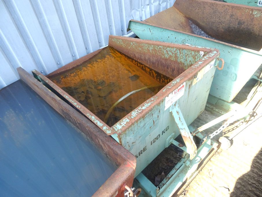 Leonard 0.9YD forkable tipping skip, 800x1100x500m...