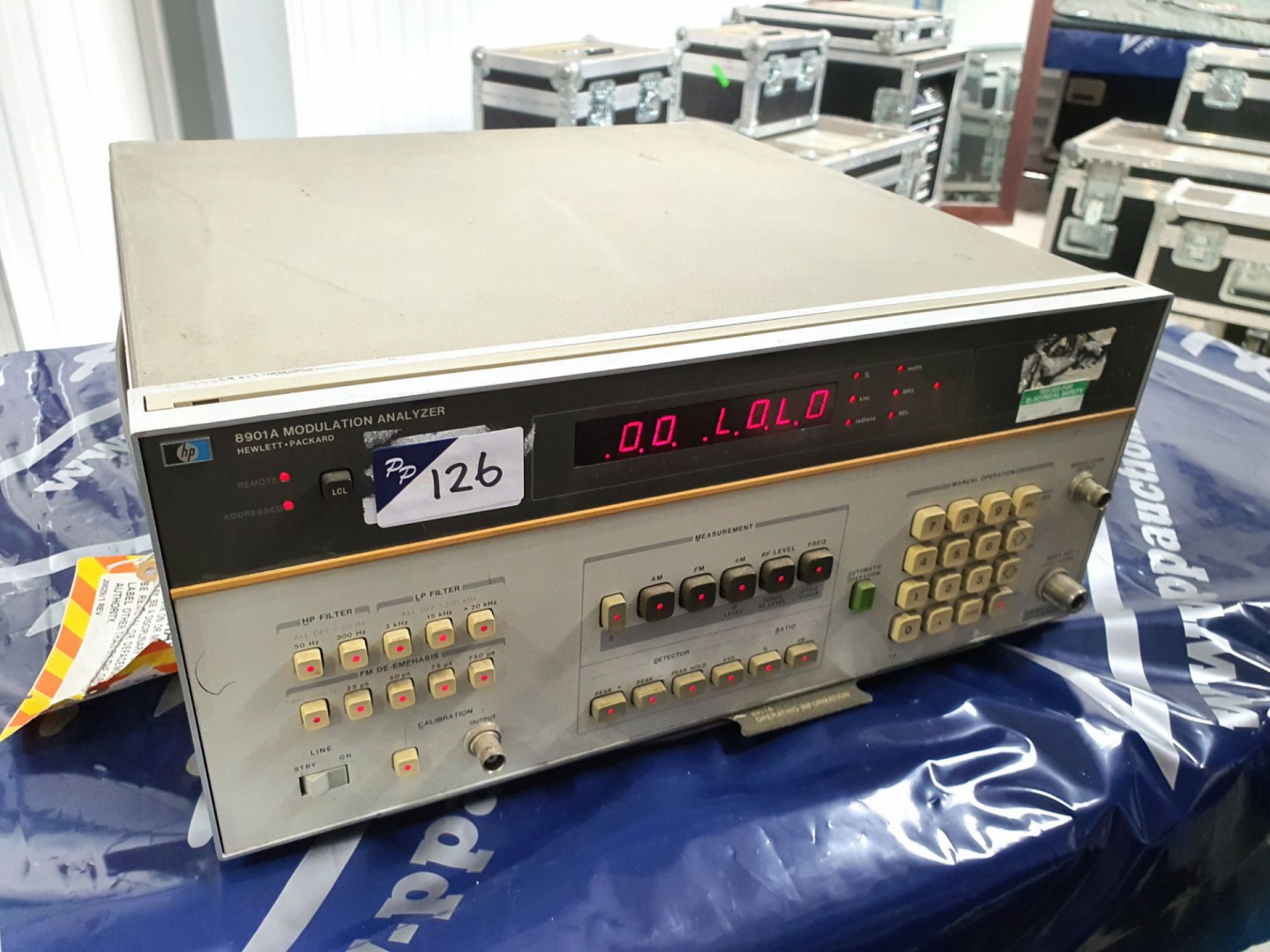HP 8901A modulation analyser (R550) - lot located...