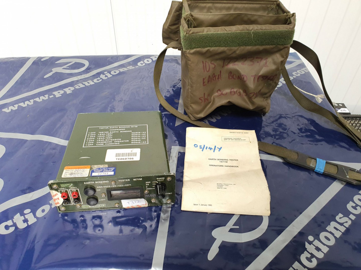Bradley 1671M earth bonding tester with manual in...