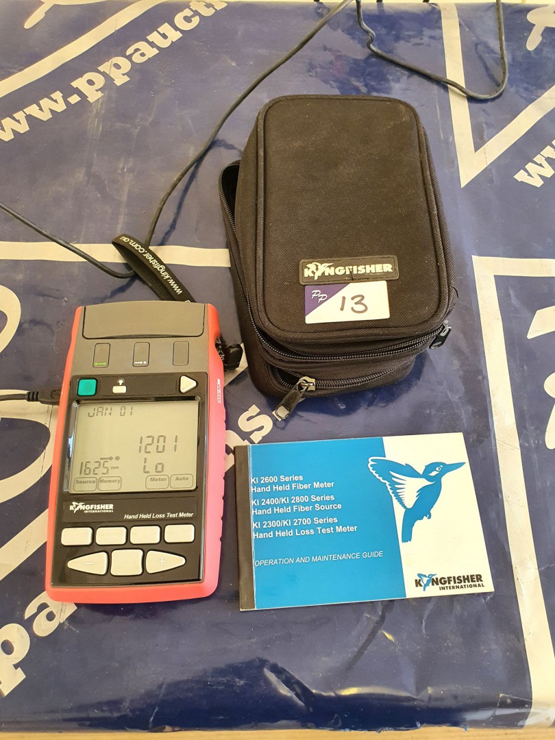 Kingfisher K127010-ING-APC optical loss test set i...