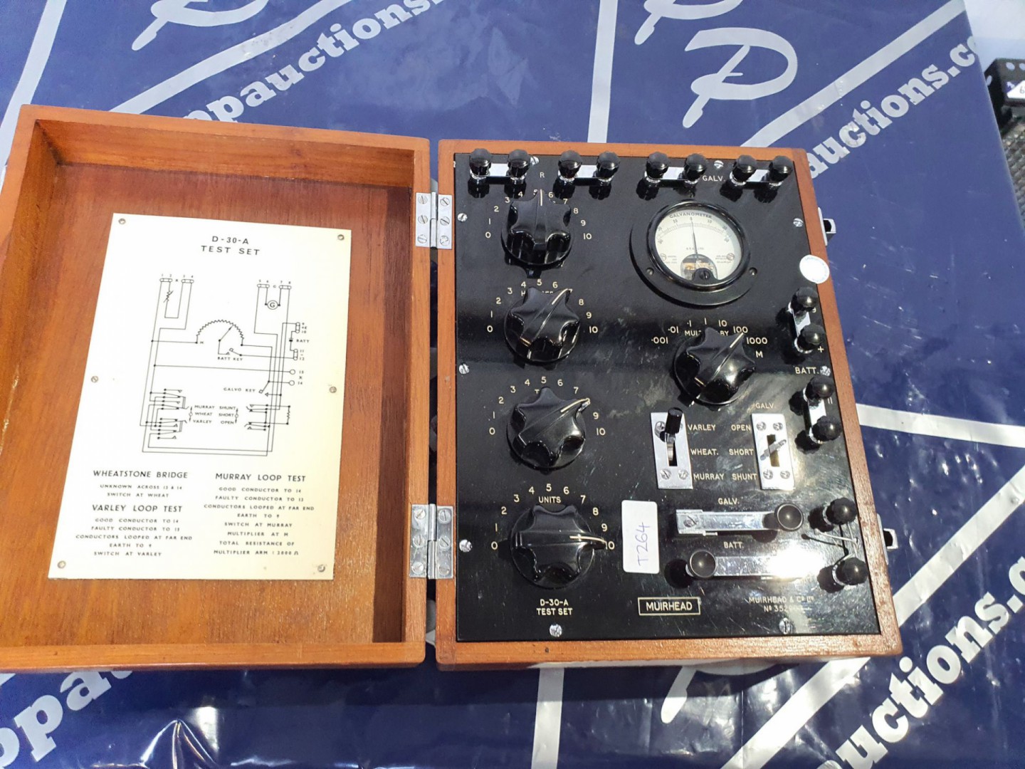 Vintage Muirhead D-30-A test set Wheatstone / Varl...
