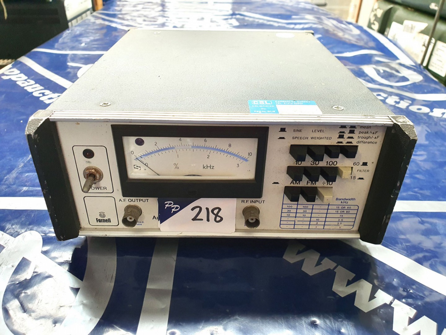 Farnell AMM modmeter AM/FM (B479) - lot located at...