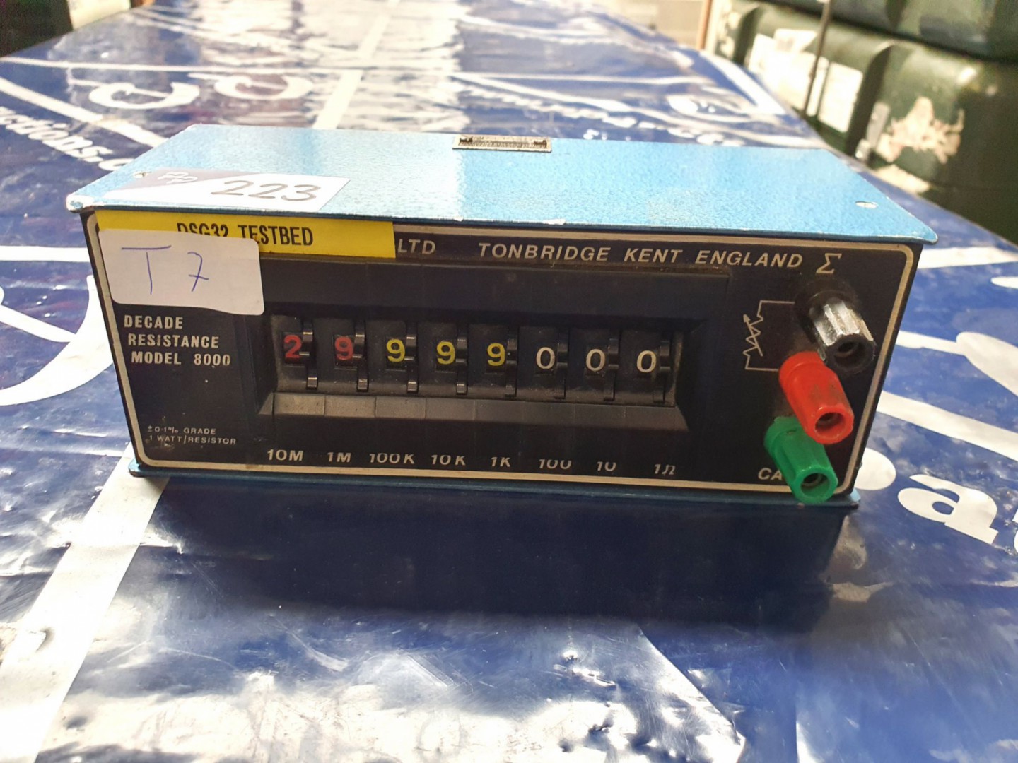 Time decade resistance box 8000 (T7) - lot located...