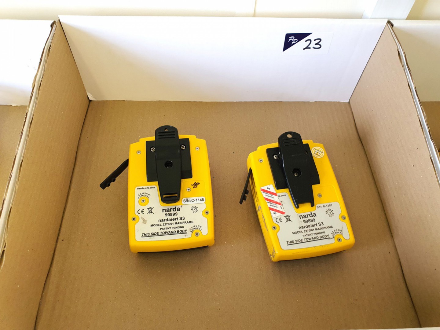2x Narda Alert S3 2270/01 main frames personal mon...