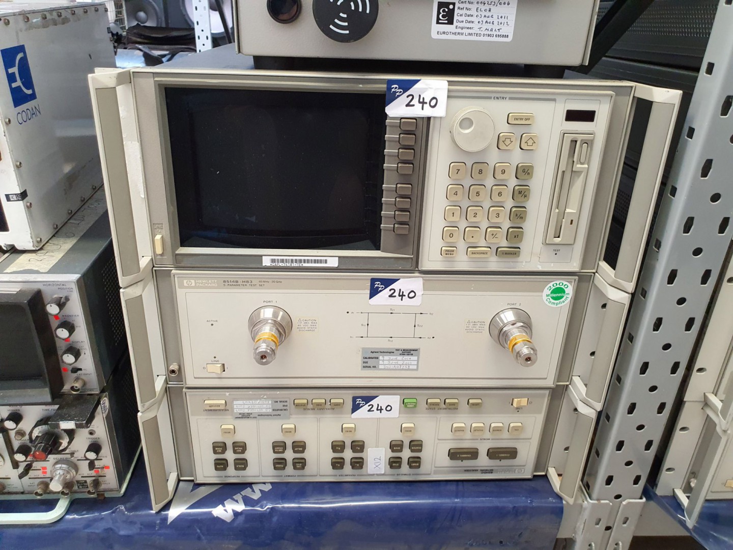 HP/Agilent 8510C vector network analyser system wi...