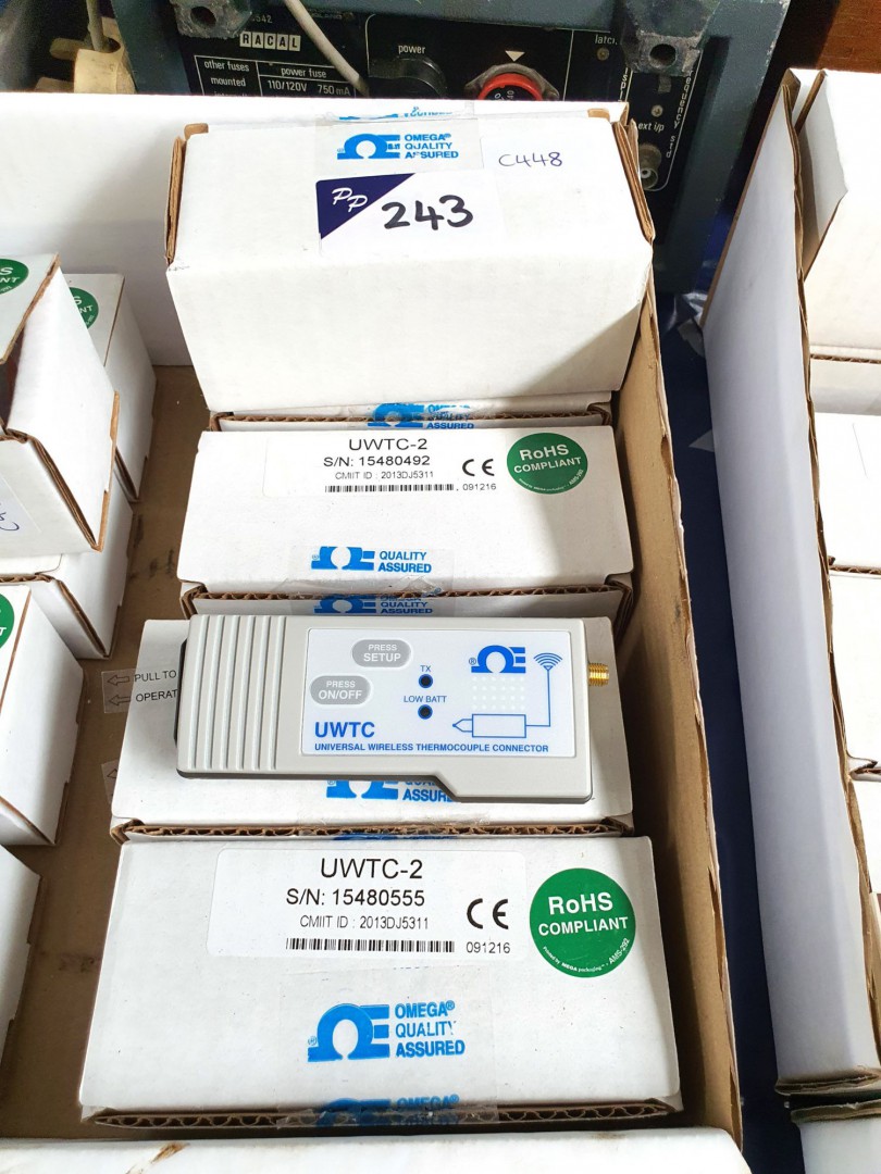 5x Omega UWTC-2 universal wireless thermocouple co...