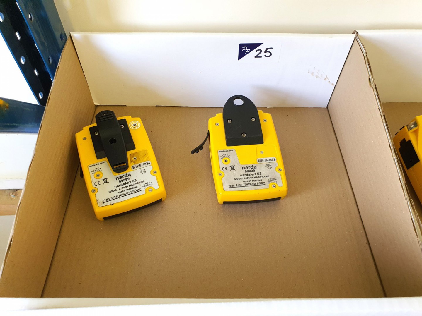 2x Narda Alert S3 2270/01 main frames personal mon...
