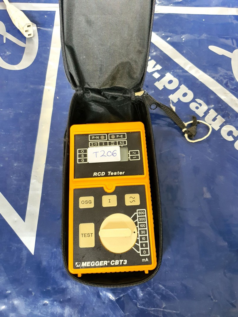 Megger CBT3 RCD tester in bag (T206) - lot located...