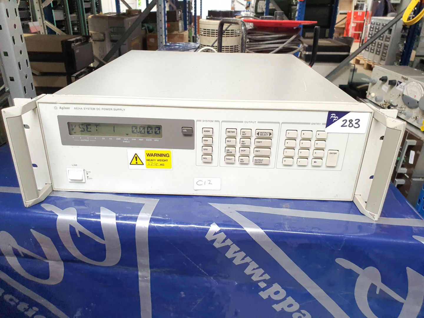 HP 6624A system PSU, 4 outputs, 0-7v, 0-5A, or 0-2...