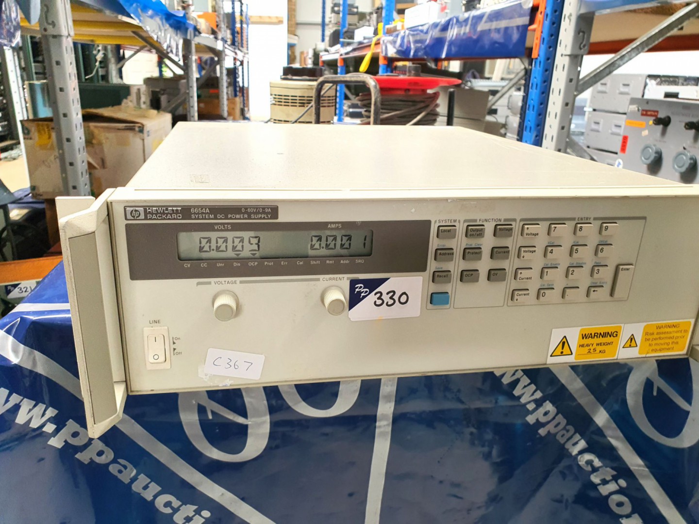 HP 6654A DC power supply, 0-60v / 0-9A (C367) - lo...