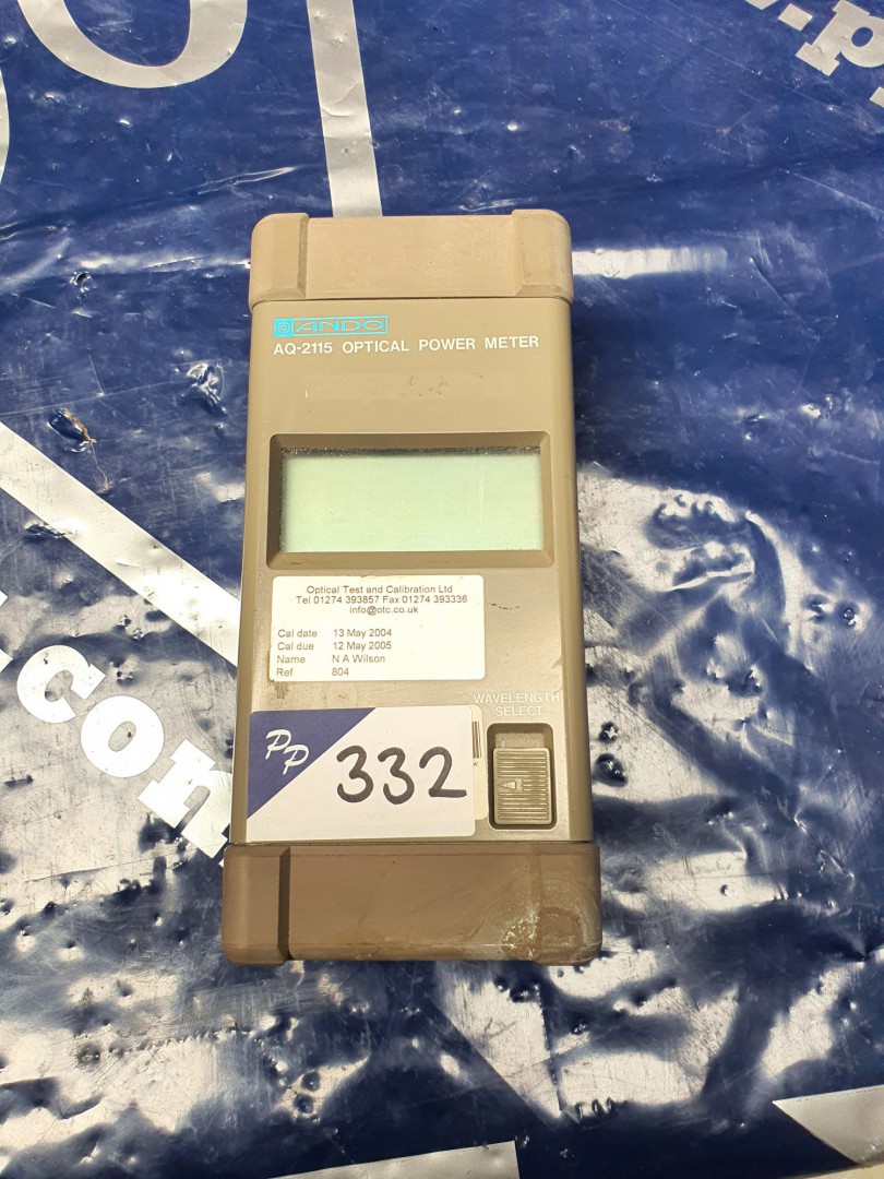 Ando AQ 2115 optical power meter (T26) - lot locat...