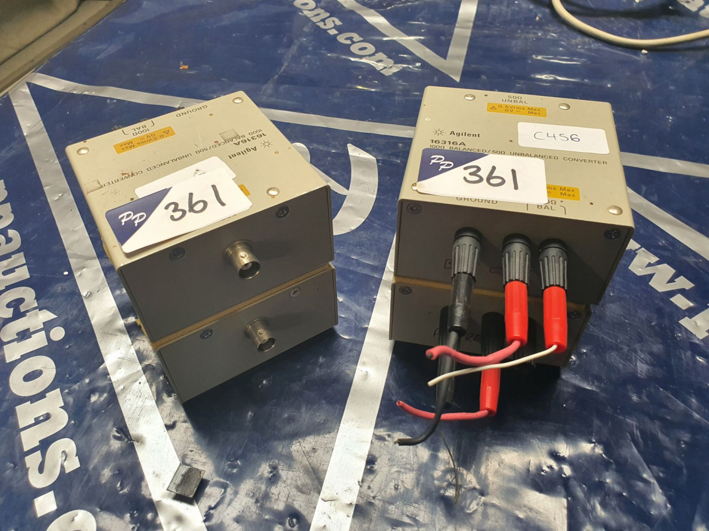 4x Agilent 16316A 100ohm - 50ohm convertor (C456 &...