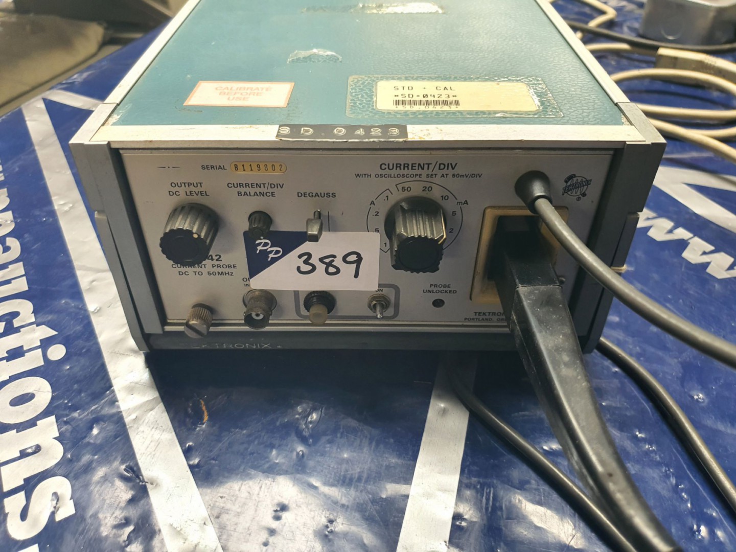 Tektronix P6042 current probe DC-50MHz (T372) - lo...