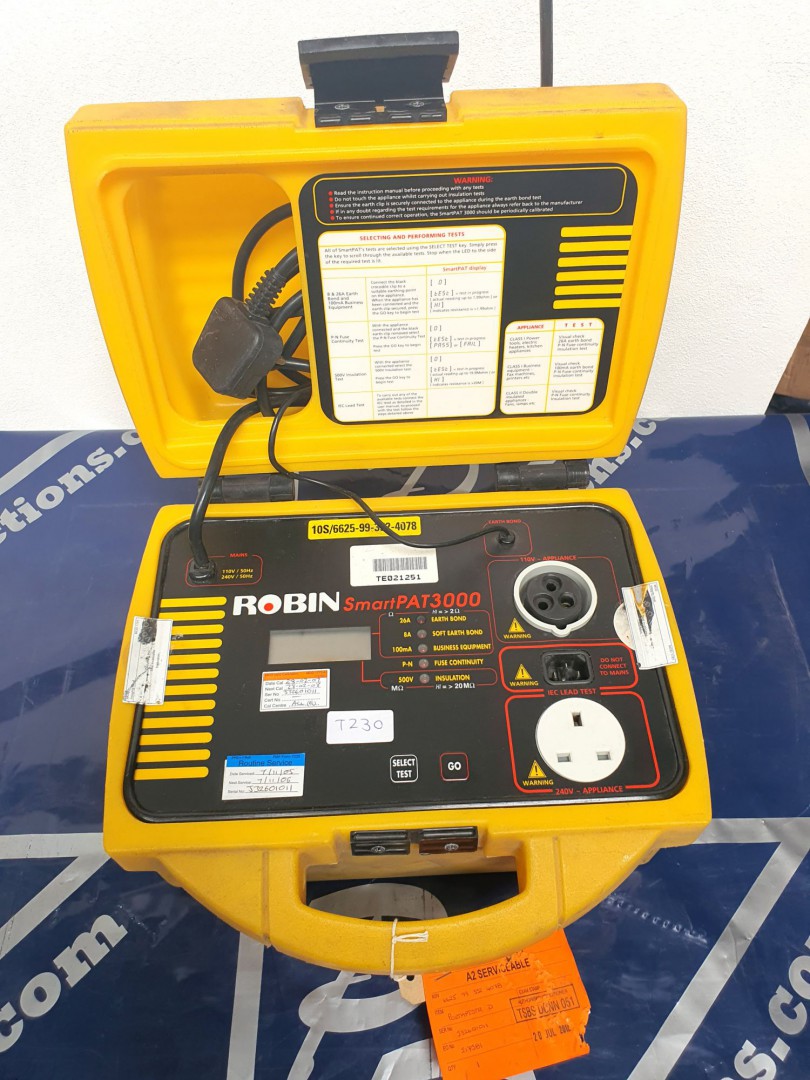 Robin Smart PAT 3000 tester (T230) - lot located a...