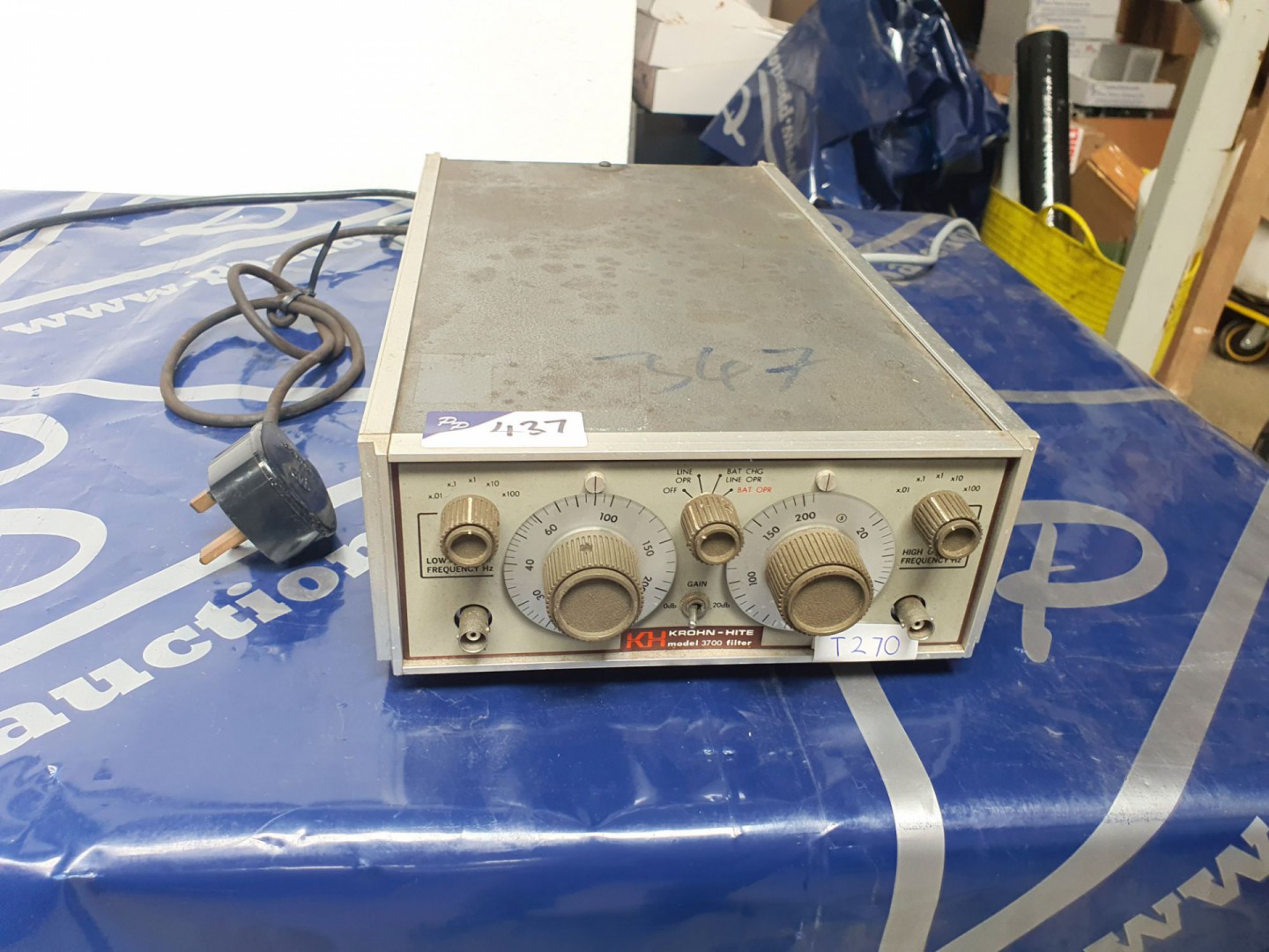 Krohn-Hite 3700 filter (T270) - lot located at: PP...
