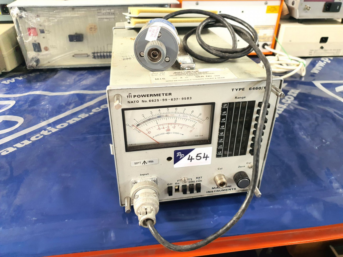 Marconi 6460/1 power meter with 6420 power sensor...