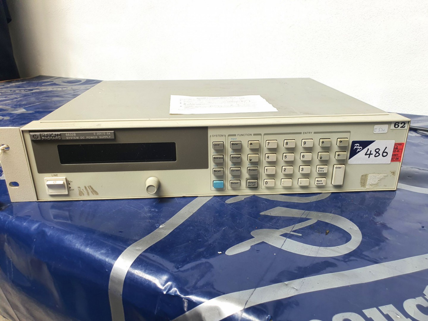 HP6632B power supply, 0-20v, 0-5A (T220) - lot loc...